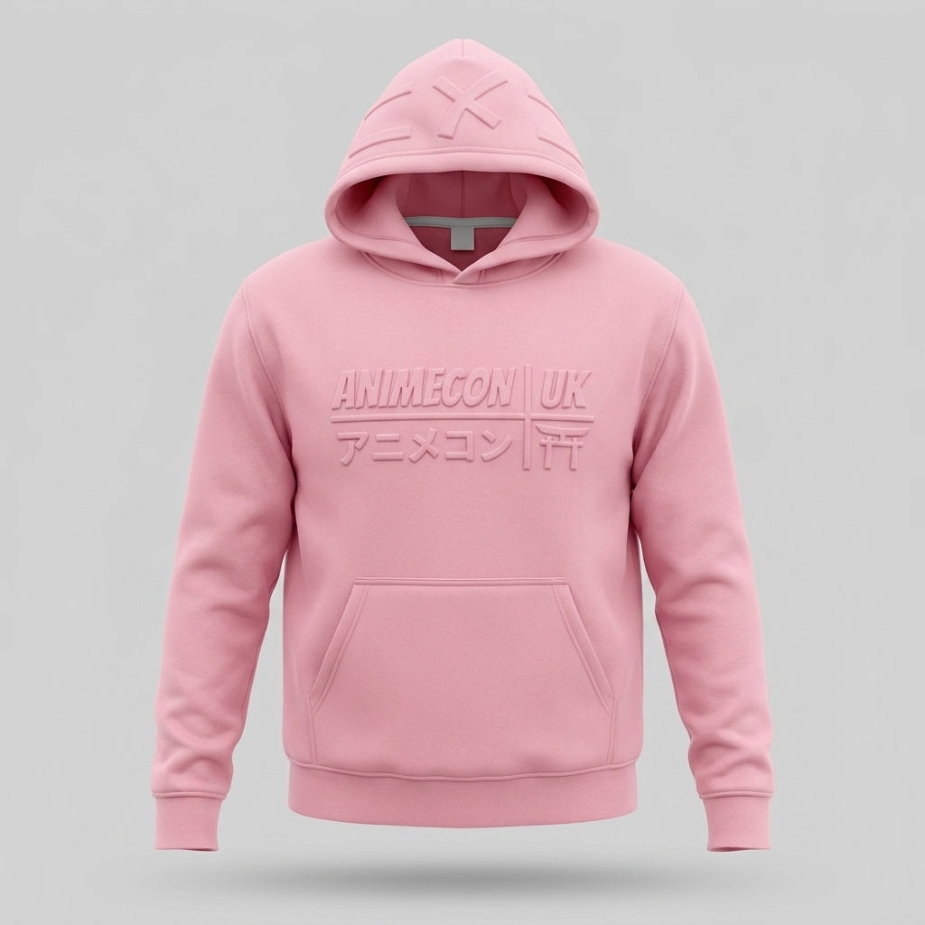 AnimeCon Sakura Pink Embossed Hoodie