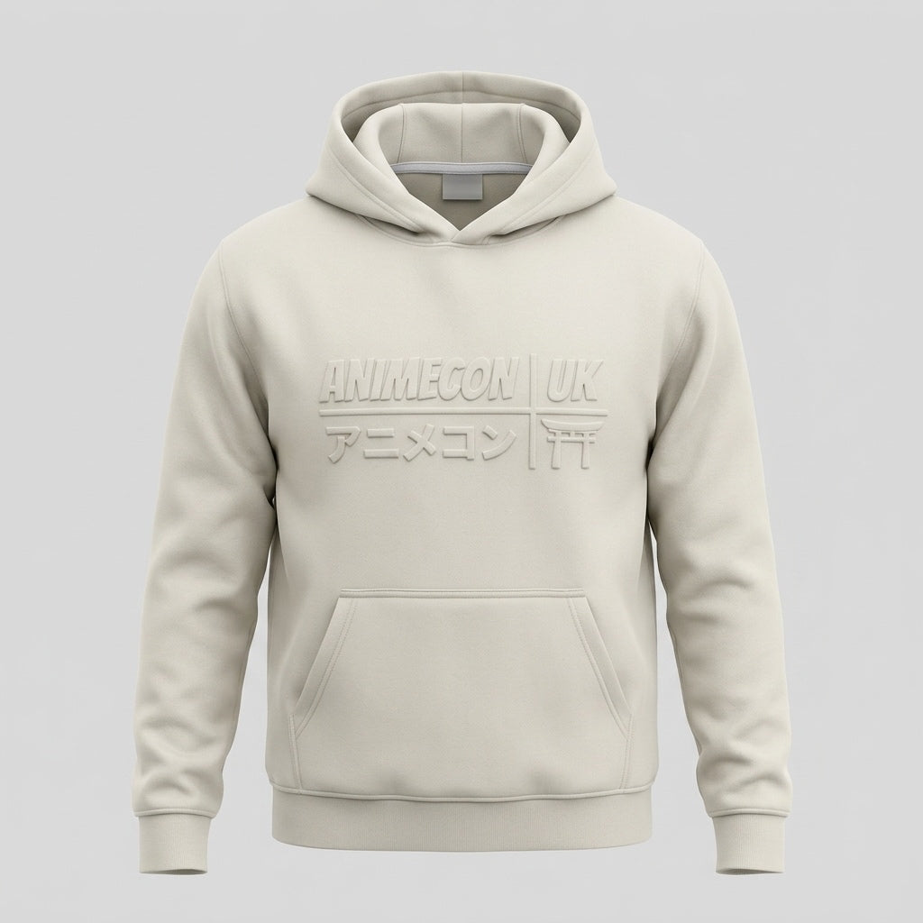 AnimeCon Ivory Embossed Hoodie